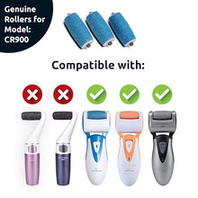 Load image into Gallery viewer, Own Harmony Extra Coarse 3 Refill Rollers Best Fit for Electric Callus Remover CR900 - Foot Care for Healthy Feet - Pedicure File Tools - Replacement 3 Pack Extra Coarse (Blue)