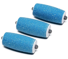 Load image into Gallery viewer, Own Harmony Extra Coarse 3 Refill Rollers Best Fit for Electric Callus Remover CR900 - Foot Care for Healthy Feet - Pedicure File Tools - Replacement 3 Pack Extra Coarse (Blue)