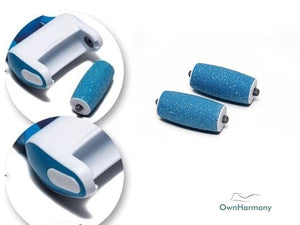 Own Harmony Extra Coarse 3 Refill Rollers Best Fit for Electric Callus Remover CR900 - Foot Care for Healthy Feet - Pedicure File Tools - Replacement 3 Pack Extra Coarse (Blue)